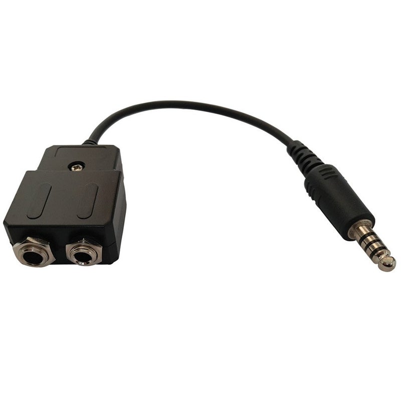 UFQ GA-H General Aviation to Helicopter Headset Adapter Adapt Your GA Headset with Twin Plugs to a Helicopter with U174U Plug. Compatible with Most Major Brand Pilot Headsets,Durable,Reliabilty - Image 4